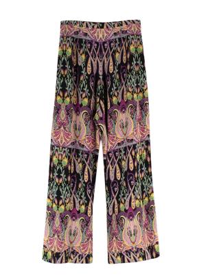 Etro Wide Leg Paisley Print Trousers 3