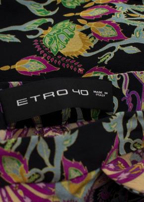 Etro Wide Leg Paisley Print Trousers 6