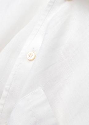 Loro Piana White Linen Shirt 8