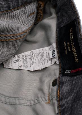 Dolce & Gabanna Distressed Grey Slim-Fit Jeans 6