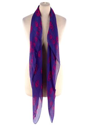 Alexander McQueen Skull Foulard in Pink and Purple 2