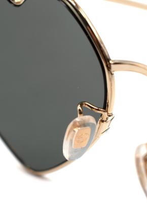 Gucci Gold-tone Heart-Shaped Sunglasses with Grey Lenses 9