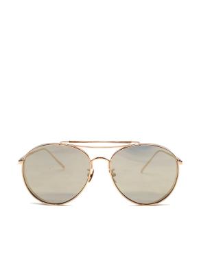Gentle Monster Gold Metal Aviator Sunglasses 2