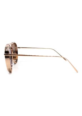 Gentle Monster Gold Metal Aviator Sunglasses 3