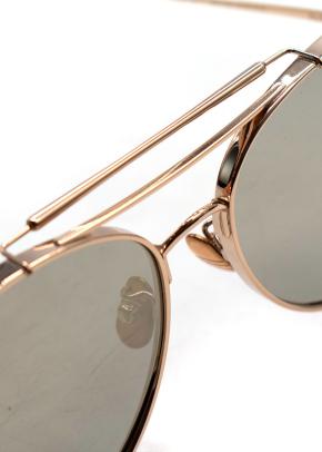 Gentle Monster Gold Metal Aviator Sunglasses 8
