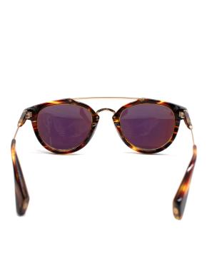 Taylor Morris Brown Frame & Turquoise Mirror Lens Sunglasses 7