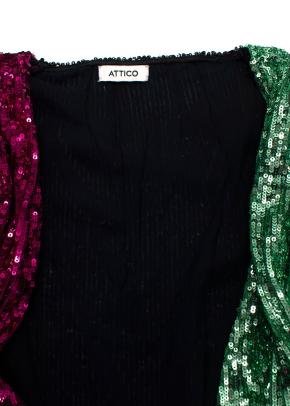 Attico  Sequin Long Sleeve Dress 12