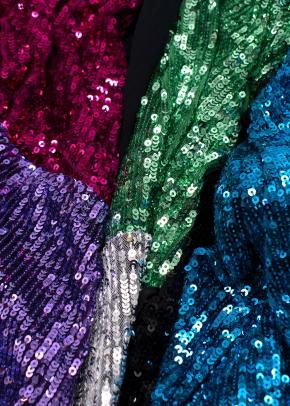 Attico  Sequin Long Sleeve Dress 5