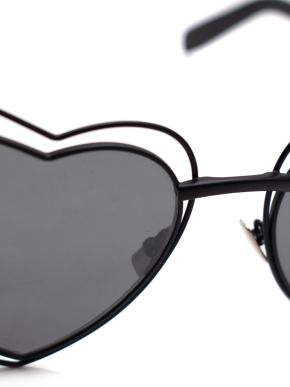 Saint Laurent Black Heart Frame Sunglasses 5