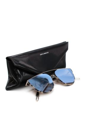 Gentle Monster Blue Mirror Cat-Eye Sunglasses 3