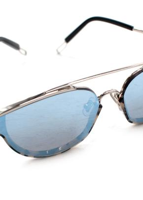 Gentle Monster Blue Mirror Cat-Eye Sunglasses 9