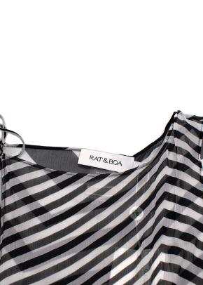Rat & Boa Eboni Top and Skirt  in Black and White 12