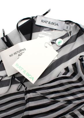 Rat & Boa Eboni Top and Skirt  in Black and White 11