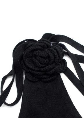 Reformation Ilaria Black Cashmere Dress 5