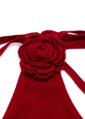 Reformation Ilaria Cashmere Dress in Crimson 2