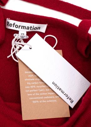 Reformation Ilaria Cashmere Dress in Crimson 3