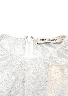 Camilla and Marc Angelo Maxi Dress in White Lace 4