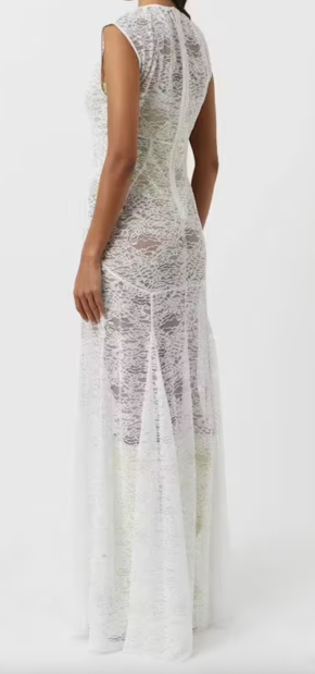 Camilla and Marc Angelo Maxi Dress in White Lace 2