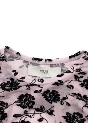 Harris Tapper Darvos Top in Powder Pink and Black 7