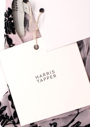 Harris Tapper Darvos Top in Powder Pink and Black 2