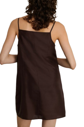 Soeur Paris Gigi Silk Dress in Prune 2