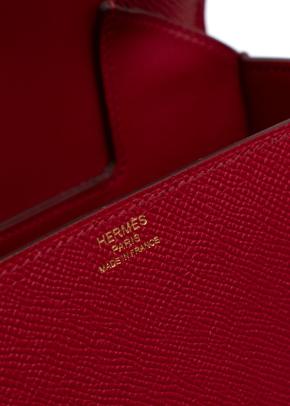 Hermes Della Rouge Piment Epsom Cavalleria mini bag 9