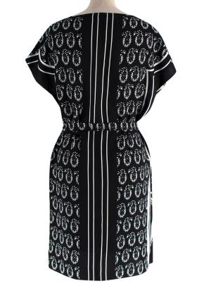 Hermes Black And White Belted Silk Dress Tunic 7