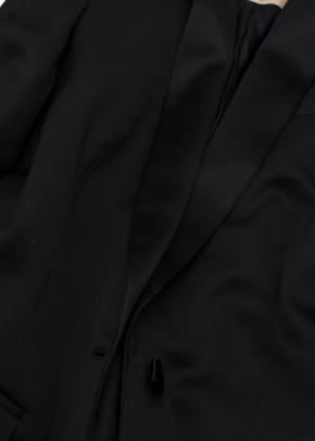 Burberry Wool Single Button Black Blazer 4