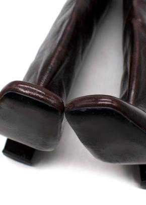 Coperni Bridge Brown High Boots 10