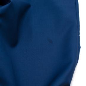 Alexander Mcqueen Blue Wool Pleat Detail Trousers 5