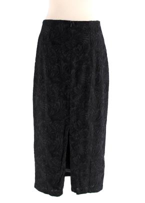 Mara Hoffman Embroidered Black Midi Skirt 2