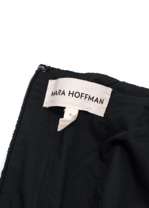 Mara Hoffman Embroidered Black Midi Skirt 3