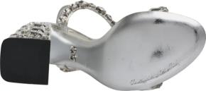 Dolce & Gabbana Embellished Silver Sandals 3