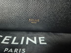 Celine Large Black Mini Leather Belt Bag 6