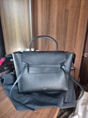 Celine Large Black Mini Leather Belt Bag 2