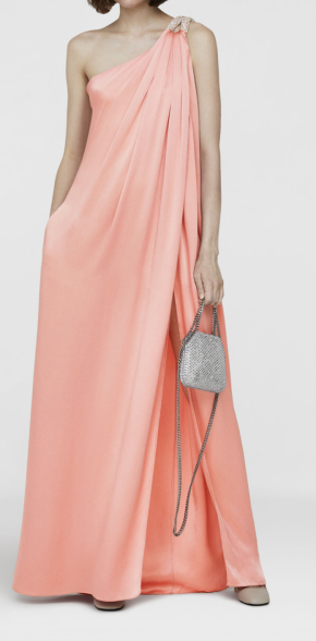 Stella McCartney One Shoulder Gown in Martini Pink 2