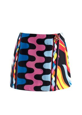 Emilio Pucci Silk Mini Wrap Skirt 2