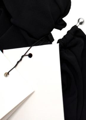 Christopher Esber Black Jersey 'Levitate' Longsleeve Halter Dress 5