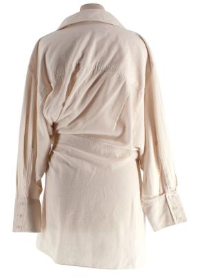 Jacquemus Neutral Le Papier Mini Dress 5