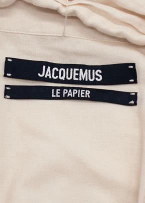 Jacquemus Neutral Le Papier Mini Dress 7