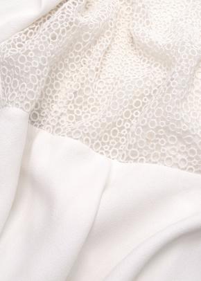 Giambattista Valli Lace Top White Crepe Mini Dress 5