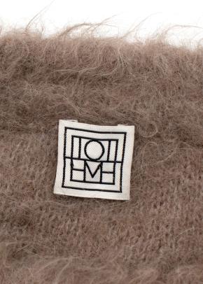 Toteme Boxy Alpaca Knit in Taupe 6