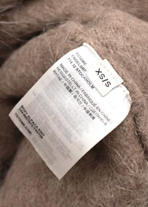Toteme Boxy Alpaca Knit in Taupe 7