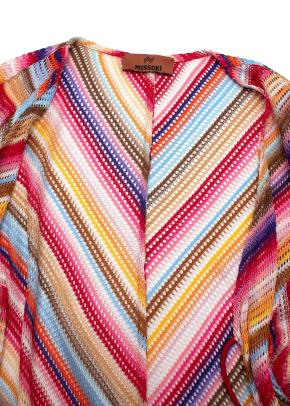 Missoni Crochet Multicoloured Maxi Cover Up Cardigan 8