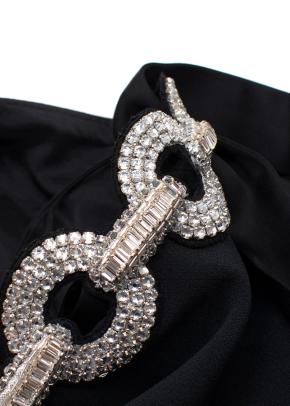 David Koma Bow Embellished Black Mini Dress 6