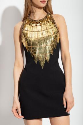 Balmain Embellished Mini Dress 2