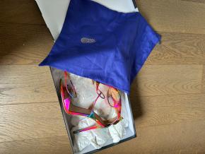 Aquazurra Hologram Heeled Sandals 7