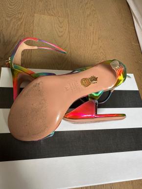 Aquazurra Hologram Heeled Sandals 5