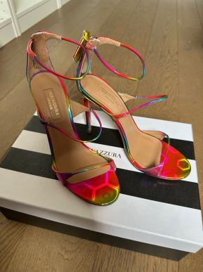 Aquazurra Hologram Heeled Sandals 2