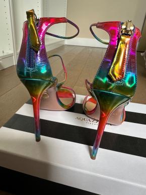 Aquazurra Hologram Heeled Sandals 4